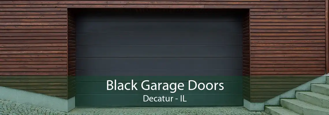 Black Garage Doors Decatur - IL