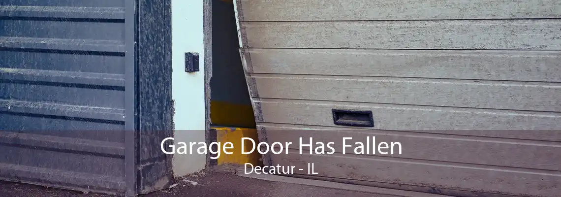 Garage Door Has Fallen Decatur - IL