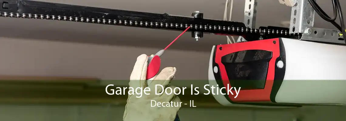 Garage Door Is Sticky Decatur - IL