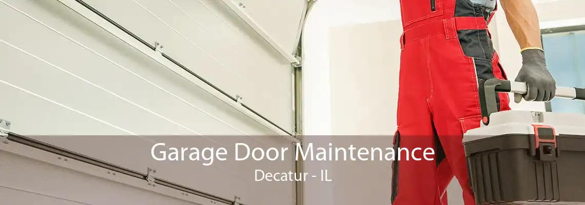 Garage Door Maintenance Decatur - IL