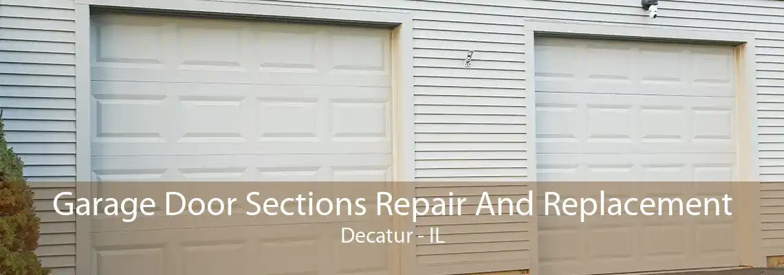 Garage Door Sections Repair And Replacement Decatur - IL