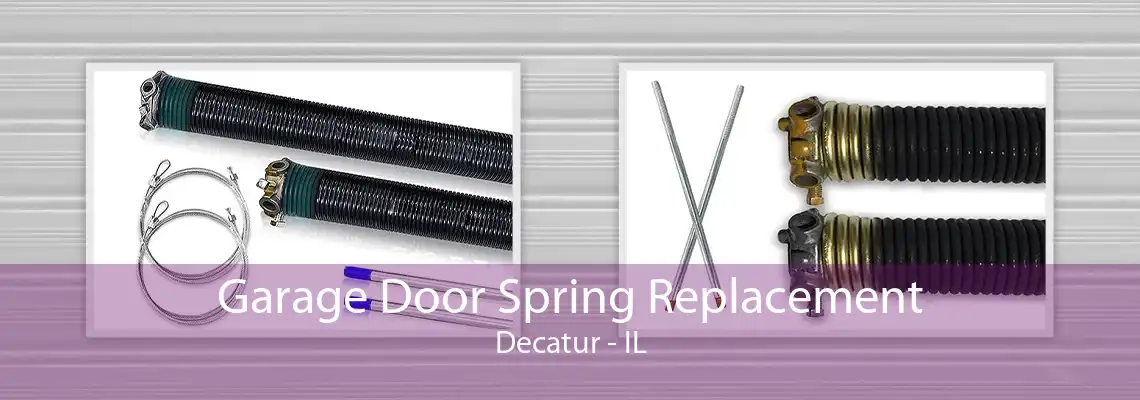 Garage Door Spring Replacement Decatur - IL