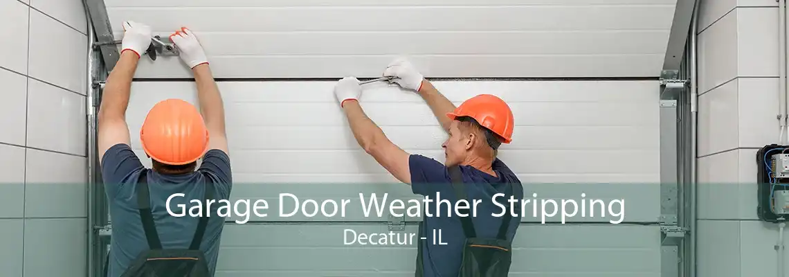 Garage Door Weather Stripping Decatur - IL